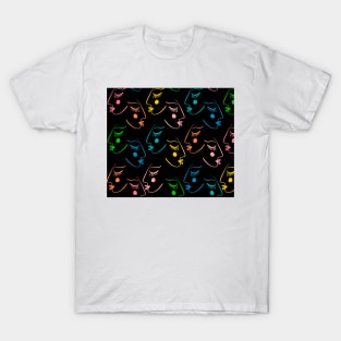 Bauhaus abstract faces T-Shirt